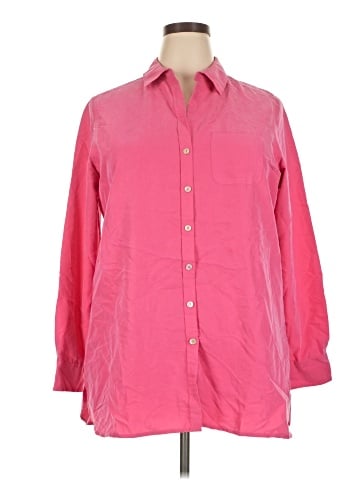 Foxcroft 3/4 Sleeve Button-Down Shirt (view 1)