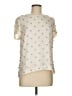 J.Crew Collection 100% Silk Ivory Short Sleeve Silk Top Size 8 - photo 1