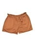 Pink Rose Solid Brown Shorts Size L - photo 1