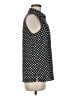 Etcetera 100% Viscose Polka Dots Black Sleeveless Blouse Size 8 - photo 4
