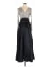 Xscape Silver Cocktail Dress Size 10 - photo 1