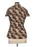 Apt. 9 Animal Print Brown Short Sleeve Blouse Size XL - photo 2