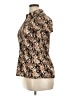 Apt. 9 Animal Print Brown Short Sleeve Blouse Size XL - photo 5