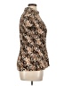 Apt. 9 Animal Print Brown Short Sleeve Blouse Size XL - photo 4