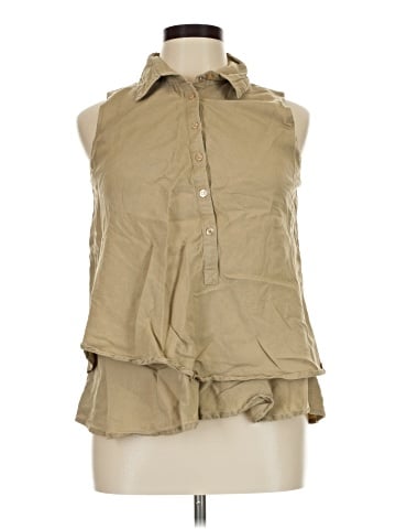 Ashley Stewart Sleeveless Button-Down Shirt (view 1)
