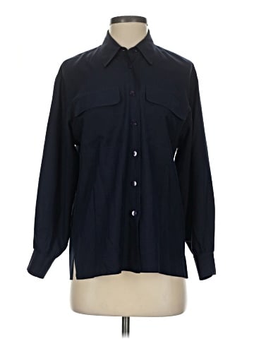 Liz Claiborne Collection Long Sleeve Silk Top (view 1)