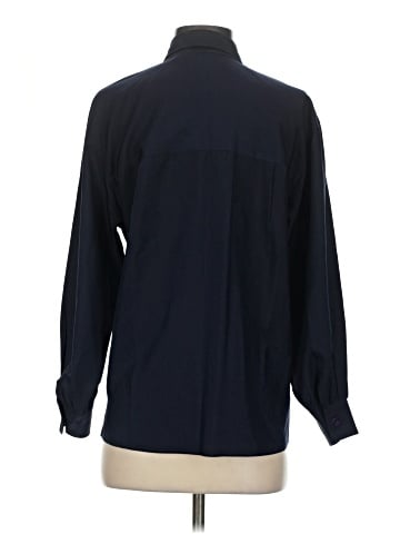 Liz Claiborne Collection Long Sleeve Silk Top (view 2)