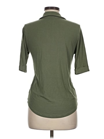 Majestic Filatures 3/4 Sleeve Button-Down Shirt (view 2)