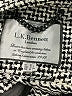 L.K. Bennett Houndstooth Gray Coat Size 8 - photo 6