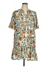 Collective Concepts 100% Polyester Print Ivory Casual Dress Size XL - photo 1