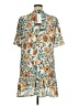 Collective Concepts 100% Polyester Print Ivory Casual Dress Size XL - photo 2