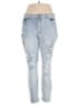 rue21 Hearts Blue Jeans Size 18 - photo 1