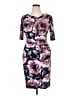 Connected Apparel Floral Purple Cocktail Dress Size 12 - photo 1