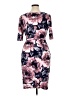 Connected Apparel Floral Purple Cocktail Dress Size 12 - photo 2