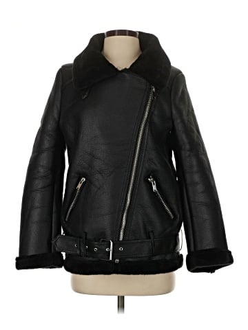 Zara Faux Leather Jacket (view 1)