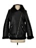 Zara Solid Black Faux Leather Jacket Size XS - photo 1