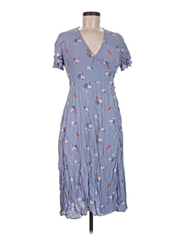 Madewell Button-Wrap Midi Dress in Aloha Floral (view 1)