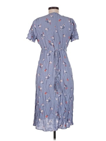 Madewell Button-Wrap Midi Dress in Aloha Floral (view 2)