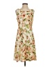 Perceptions Floral Tan Casual Dress Size S - photo 1