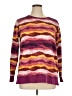 Lands' End Tie-dye Burgundy Pullover Sweater Size XL (petite) - photo 1