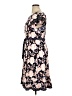 Perceptions Print Pink Casual Dress Size XL - photo 5
