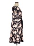 Perceptions Print Pink Casual Dress Size XL - photo 4