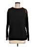 Susan Graver Floral Black Pullover Sweater Size M - photo 1