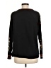 Susan Graver Floral Black Pullover Sweater Size M - photo 2
