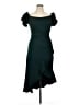 Xscape Solid Green Cocktail Dress Size 14 - photo 1