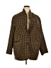 River Island Houndstooth Brown Coat Size 18 - photo 1