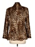 Libby Edelman Animal Print Gold Blazer Size L - photo 2