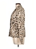 Calvin Klein 100% Polyester Animal Print Gold Blazer Size 10 - photo 5