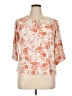Papermoon Orange 3/4 Sleeve Blouse Size 1X - photo 1