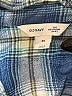 Old Navy 100% Cotton Plaid Blue 3/4 Sleeve Button-Down Shirt Size 3X - photo 7