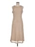 Anne Klein 100% Polyester Solid Tan Casual Dress Size 6 - photo 1