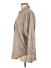 H&M Metallic Gray Long Sleeve Blouse Size L - photo 5