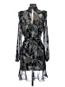 Bailey 44 100% Polyester Paisley Black Cocktail Dress Size 4 - photo 2
