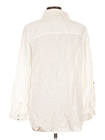 Sigrid Olsen 3/4 Sleeve Button-Down Shirt (view 2)