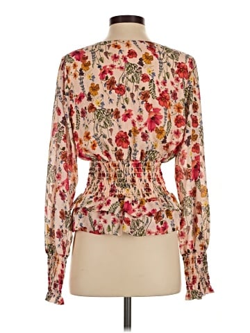 Lavender Brown Long Sleeve Blouse (view 2)