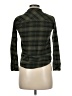Weatherproof 100% Cotton Plaid Green Long Sleeve Button-Down Shirt Size M - photo 2