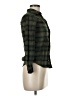 Weatherproof 100% Cotton Plaid Green Long Sleeve Button-Down Shirt Size M - photo 4