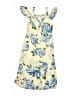 Justice Floral Yellow Ivory Dress Size 12 - photo 1