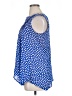 Perseption Concept Polka Dots Blue Sleeveless Blouse Size XL - photo 5