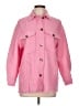 Zara Tweed Solid Pink 3/4 Sleeve Button-Down Shirt Size XS - photo 1