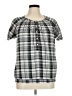 Faded Glory Gray Short Sleeve Blouse Size 1X - photo 1