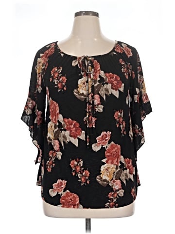 Espresso Short Sleeve Blouse (view 1)