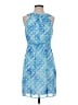 Shoshanna 100% Polyester Print Blue Cocktail Dress Size 4 - photo 1