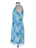 Shoshanna 100% Polyester Print Blue Cocktail Dress Size 4 - photo 5