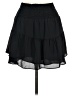 Krisa 100% Polyester Solid Black Casual Skirt Size M - photo 2