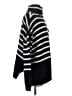 Gap 100% Cotton Stripes Blue Turtleneck Sweater Size S - photo 4
